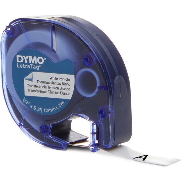 Dymo Dy Lt Iron 0.5Inx6.5In 12Mmx2M Blk/Wht T 18771